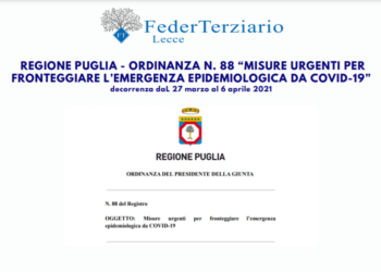 Regione Puglia – Ordinanza N. 88